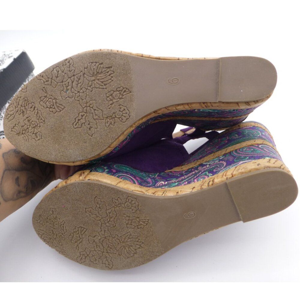 NIB - Very Volatile Hendrix Wedge Corkscrew-Blend Slingback Sandals - Picture 9 of 12